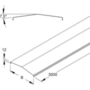 Niedax - Deckel für Kabeltragsystem Deckel MTCC 50/7.5° F für Gitterrinne − 3 Meter