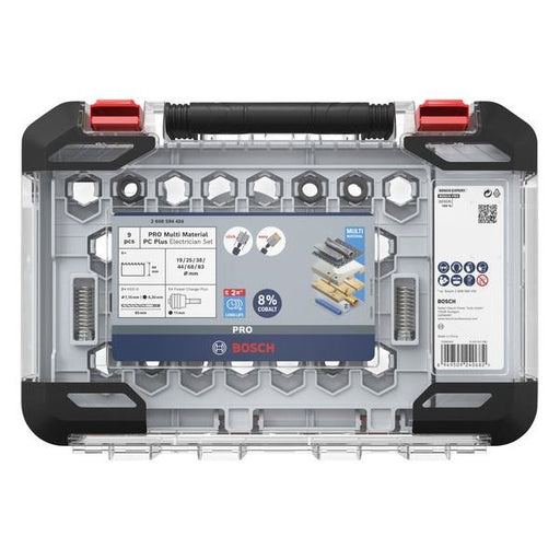 Bosch - Werkzeugset PRO Multi Material PC Plus 2608594424VE(9) Lochsägen-Set 19-83