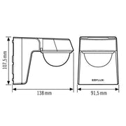 ESYLUX - Bewegungsmelder/Präsenzmelder komplett Bewegungsmelder DEFENSOR #EM10025372 weiß
