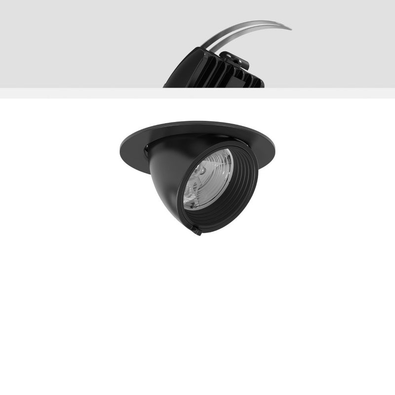 RZB - Downlight/Strahler/Flutlicht LED-Einbaustrahler 911580.003.1 940, schwarz