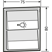 Renz Metallwaren - Funktionsmodul für Türkommunikation Komb.Klingel/Lichtmodul 97-9-85274 ws − 1 Stück