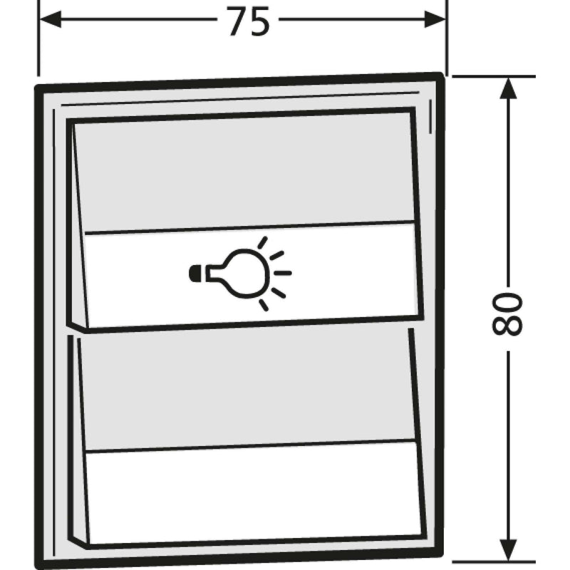 Renz Metallwaren - Funktionsmodul für Türkommunikation Komb.Klingel/Lichtmodul 97-9-85274 ws − 1 Stück