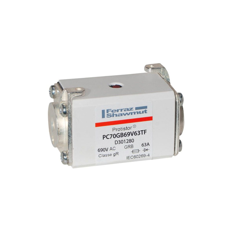 Mersen - HRC-Sicherung Sicherungseinsatz gR PC70GB69V63TF Gr.70 AC690V 63A − 3 Stück