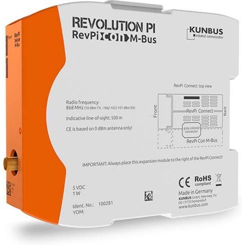 KUNBUS - SPS-Kommunikations-Modul RevPi Con MBUS PR100281 − 1 Stück