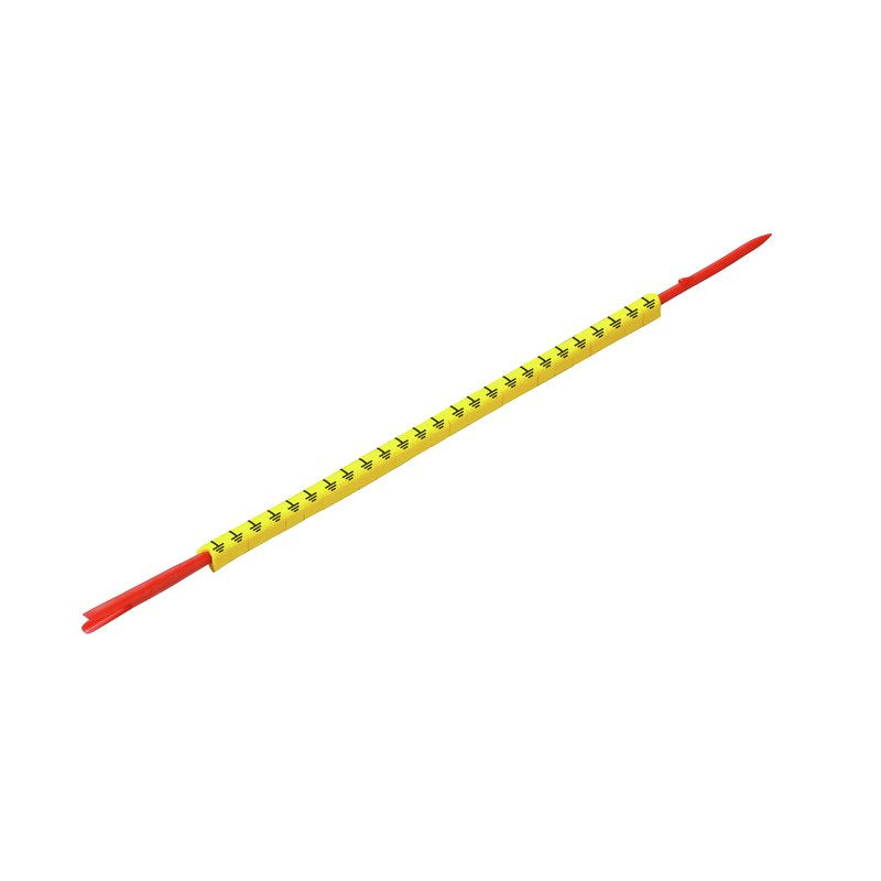 Weidmüller - Kabelmarkierungssystem Leitermarkierer CLI R 02-3 GE/SW ET m.Montagedorn − 10 Stück