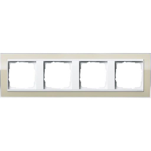 Gira - Abdeckrahmen 4fach 0214773 klar sand