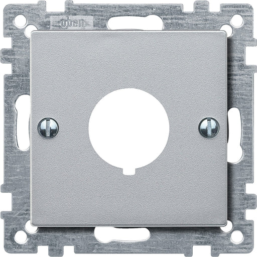 Merten - Einsatz/Abdeckung für Kommunikationstechnik Zentralplatte alu 393960 für Befehlsgerät