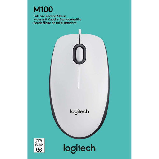 Logitech - Computermaus Maus M100 ws 168 Optisch,1000dpi,3T