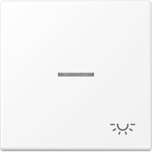 Jung - Abdeckung/Bedienelement für Installationsschalterprogramme Wippe 1-fach LS 990 KO5 L WWM schneeweiß matt