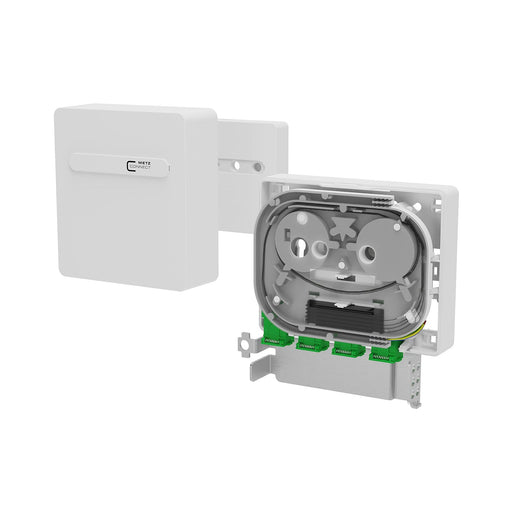Metz Connect - Kommunikationsanschlussdose LWL Anschlussbox splice 1501591H04HC 4xSC-S APC OS2