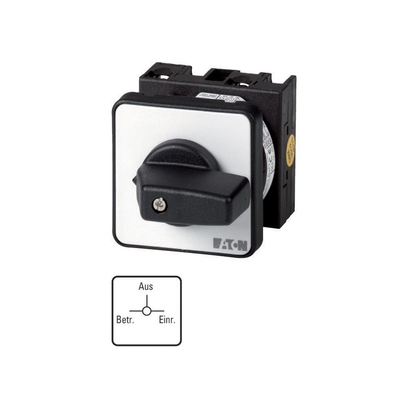 Eaton - Steuerschalter Umschalter T0 20A Einbau T0-2-8527/E rastend 0-Stellung