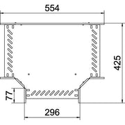 OBO Bettermann - T-Stück für Kabelrinne T-Stück für Kabelrinne RT 130 A2 110x300