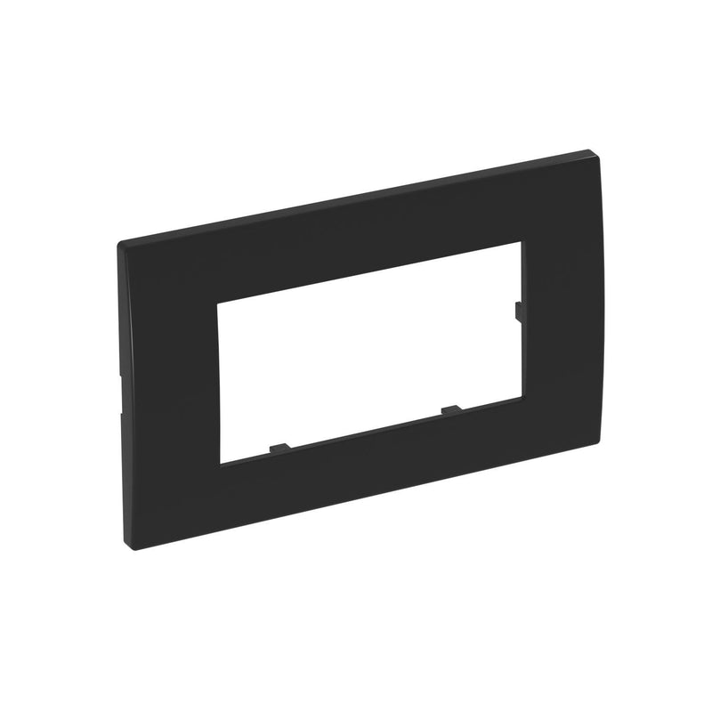 OBO Bettermann - Abdeckrahmen AR45-F2 SWGR 2fach 84x140mm sw-gr