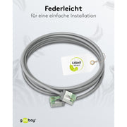 Goobay - Patchkabel Kupfer Patchkabel U/FTP Cat8.1 74344 Ultraflexibel,slim,g