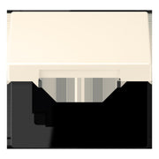 Jung - Abdeckrahmen Klappdeckel m. Stellfeder LC 990 BFKL 245 blanc ivoire