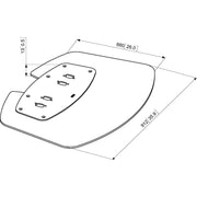 Vogels - Halterung für Audio-/Videosysteme Bodenplatte Connect-it PFF7030 sw extragroß,sw