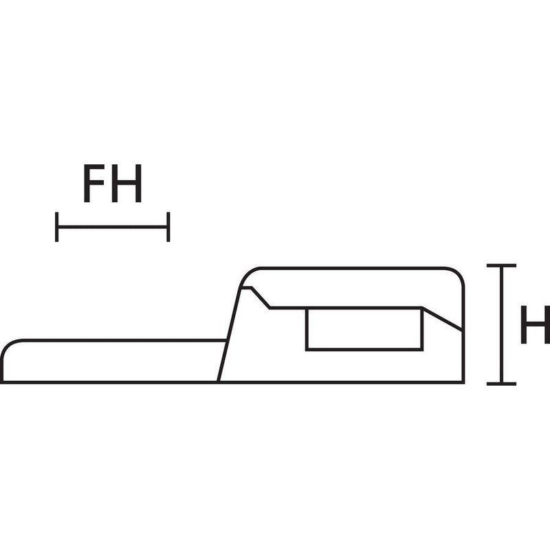 HellermannTyton - Befestigungssockel und -element für Kabelbinder Schraubsockel CTAM1-PEEK-BGE-C1 20,4 x 10,2 − 100 Stück