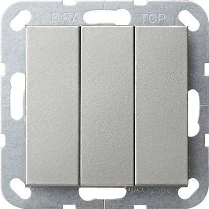 Gira - Taster 3fach Schließer 2844600 1-pol.10A eds-lack