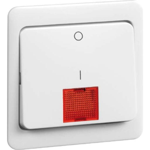 Peha - Abdeckung/Bedienelement für Installationsschalterprogramme Wippe ws D 80.642 N GLK W für Ausschalter