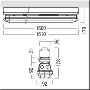 Zumtobel Group - Decken - /Wandleuchte LED - Feuchtraumleuchte AMP L 6400 #42948303 840