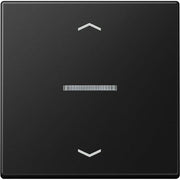 Jung - Abdeckung/Bedienelement für Installationsschalterprogramme Wippe mit Lichtleiter A 101 KO5P BF SWM graphitschwarz matt
