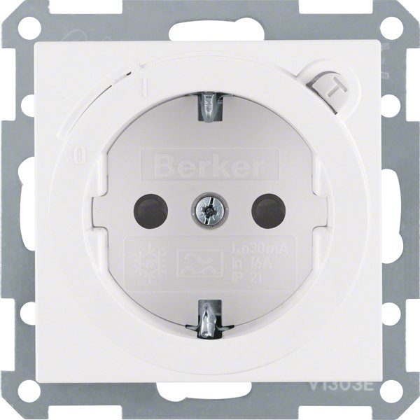 Berker - Steckdose Schuko-Steckd.pws 47081909 mit FI-Schutzschalte