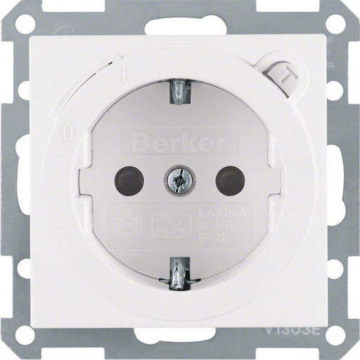 Berker - Steckdose Schuko-Steckd.pws 47081909 mit FI-Schutzschalte