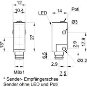 Ipf Electronic - Einweg-Lichtschranke Sensor Optisch OS140076 Einweglichtschranke − 1 Stück