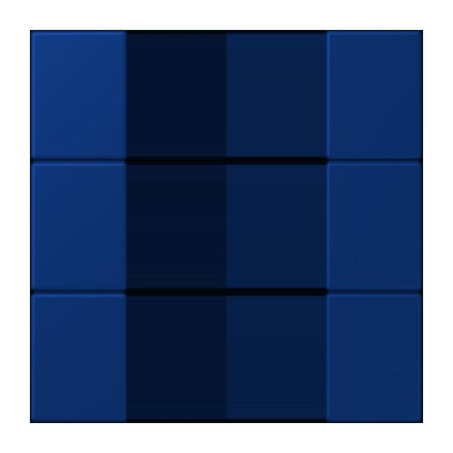 Jung - Abdeckung/Bedienelement für Installationsschalterprogramme Tastensatz 3fach LC 503 TSA 261 bleu outremer fonce