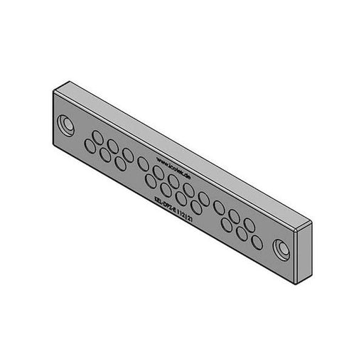 Icotek - Einführungsflansch für Kleingehäuse/Schaltschrank Kabeldurchführungsplatte KEL-DPZ-E 112/21 − 10 Stück