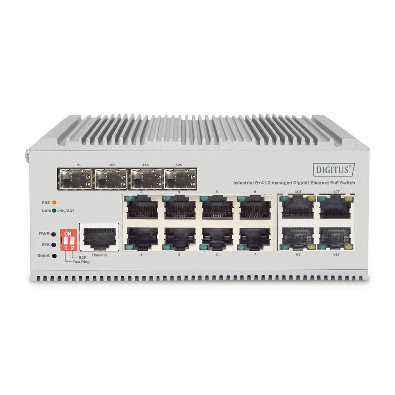DIGITUS - Netzwerk Switch Netzwerk-Switch DN-651139 8+4-Port L2