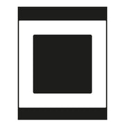 Jung - Abdeckrahmen Glasrahmen 1-fach sw AC 581 GL SW waage/senkrecht