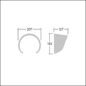 Thorn - Lichttechnisches Zubehör/Ersatzteile für Leuchten Blende CONT3 12L VISOR GY