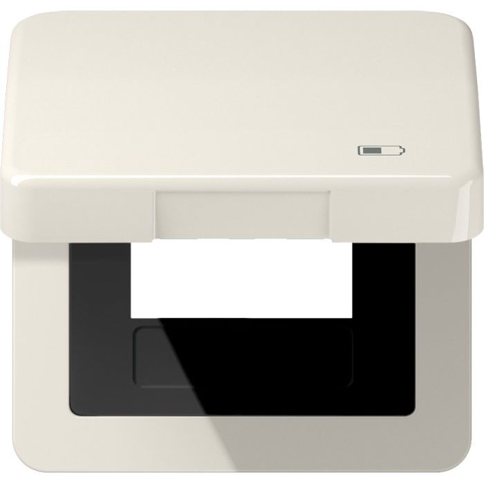 Jung - Abdeckrahmen Klappdeckel CD 590 KL USB Symbol USB-Ladegerät