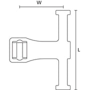 HellermannTyton - Befestigungsschelle für Kabel/Rohre Wickelclip 151-00016(1000) schwarz − 1000 Stück
