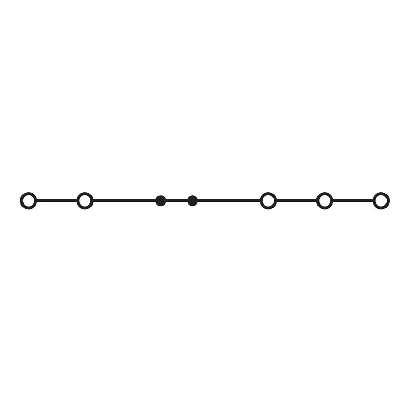 WAGO - Durchgangs-Reihenklemme 5-LeiterSchirmleiterklemme 2001-1508 − 20 Stück
