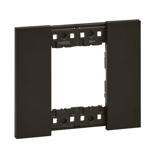 Legrand (BT) - Abdeckrahmen KA4802KG 2-modulig Black