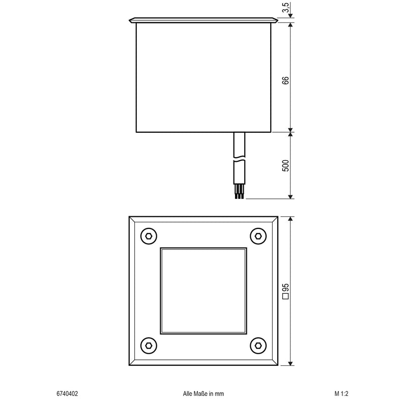 EVN Lichttechnik - Bodeneinbauleuchte LED-Bodeneinbauleuchte 6740402 IP67