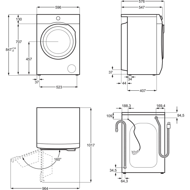 Electrolux AEG - Waschmaschine Waschautomat L6FBC41478 CARAT