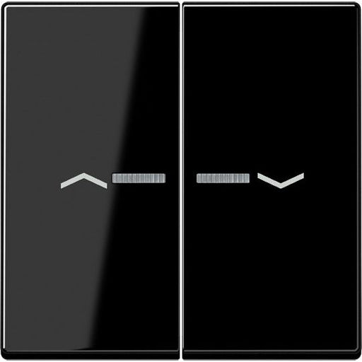 Jung - Abdeckung/Bedienelement für Installationsschalterprogramme Wippe Symbole Pfeile bel. A 595 BF KO5 P SW schwarz