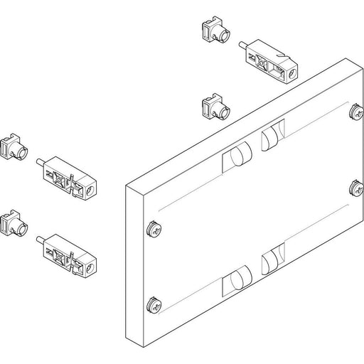 ABN - Verteilerfeld für Installationsverteiler ESPRO-Modul MF1170 flach BxH:250x150mm