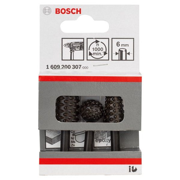 Bosch - Werkzeugset 3-tlg. Freihandfräser-Set, 1609200307 16 mm