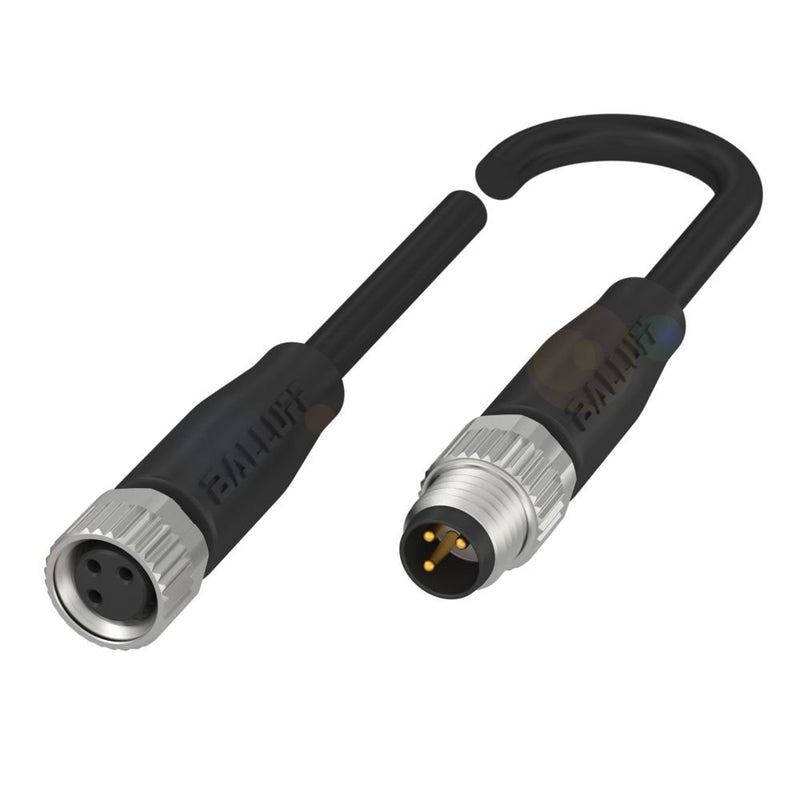 Balluff - Konfektioniertes Sensor-Aktor-Kabel Steckverbinder M08 BCC02RA 3m PUR sw ger. IP67
