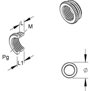 HKL - Erweiterungs-/Reduzierring Adapter 47M63P36 − 10 Stück