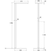 Brumberg Leuchten - Stehleuchte LED-Stehleuchte 77453694 4000K, silber