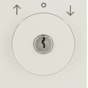 Berker - Abdeckung/Bedienelement für Installationsschalterprogramme Zentralstück m Schloss 1083898200 für Jal. S.1 weiß