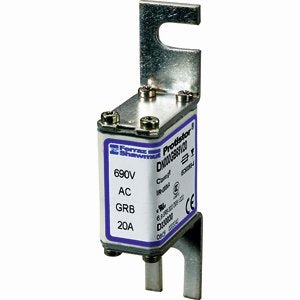 Mersen - Messersicherung Sicherungseinsatz NH gR DN000GB69V40V Gr.000 40A DIN80 KM − 3 Stück