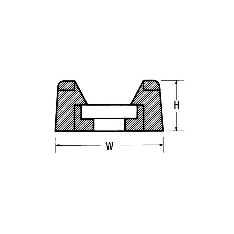 HellermannTyton - Befestigungssockel und -element für Kabelbinder Befestigungssockel CTM0 ws − 100 Stück