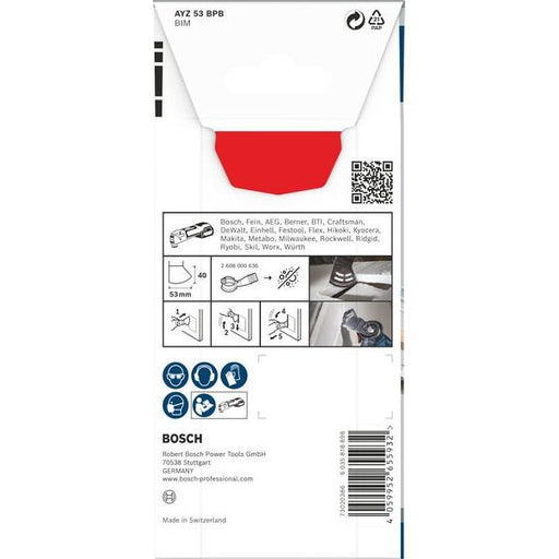Bosch - Blatt für Oszillierer PRO AYZ 53 BPB Blatt für 2608669114 Multifunktionswerkze
