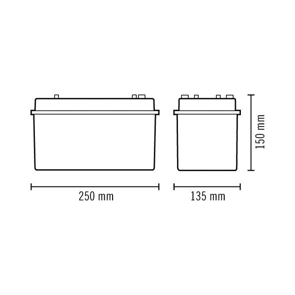 ESYLUX - Sicherheitsleuchte Notleuchte SLB EL LED 3h 21mSM 21m EKW 2,5W